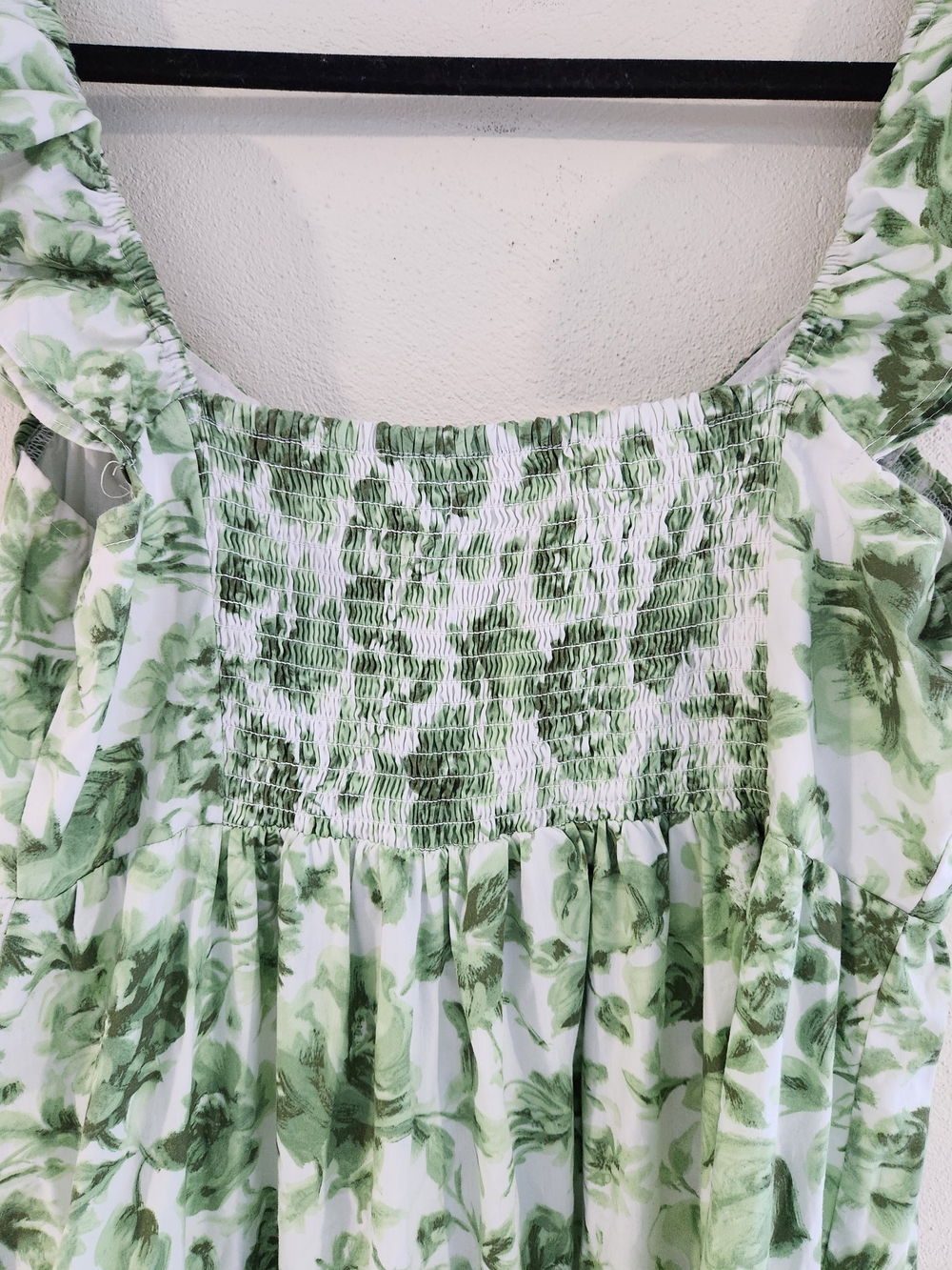 Abercrombie & Fitch Green Floral Tiered Maxi Dress - Picture 7 of 11